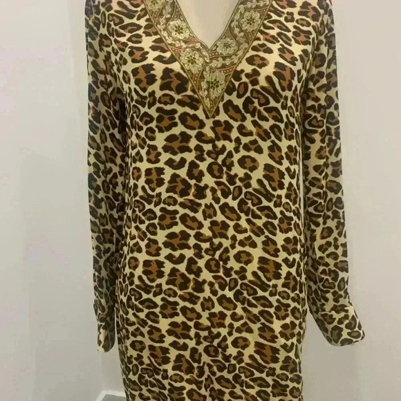 Leopard print silk dress - Picture 13 of 14